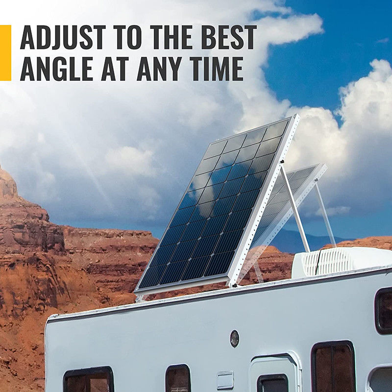 แผงโซลาร์เซลล์ 2 แผง กันการสึกกร่อนมุมเอียง Mount Angle รับประกัน 5 ปี