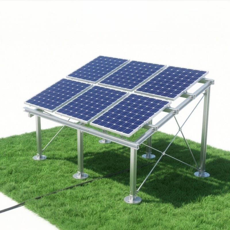 โครงสร้างแผงโซลาร์เซลล์ราคาโรงงาน รางอลูมิเนียมสำหรับติดตั้งบนหลังคาระบบยึด