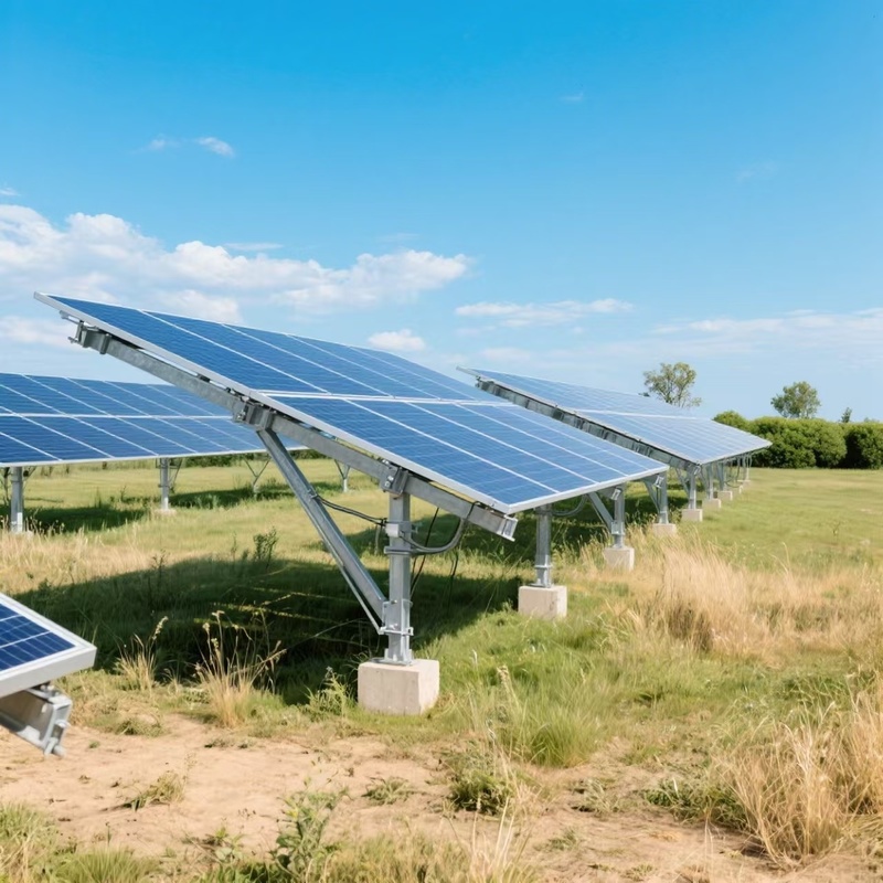 โฟตโวลเตอิก โครงสร้างติดตั้งพื้นดิน โครงสร้างสกรูพื้นดิน โครงการติดตั้งพื้นดินแสงอาทิตย์ สําหรับโรงไฟฟ้าแสงอาทิตย์