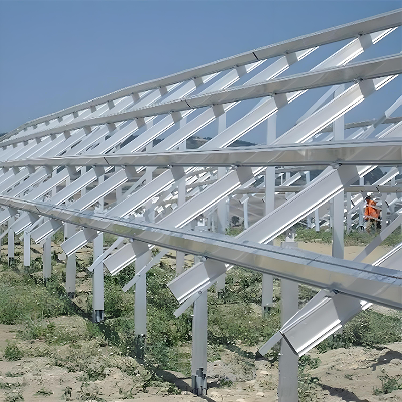 Rust-Resistant Solar Panel Mounting Brackets for Large-Scale Solar Plants with Pre-Assembled Supporting Rack and High Strength
