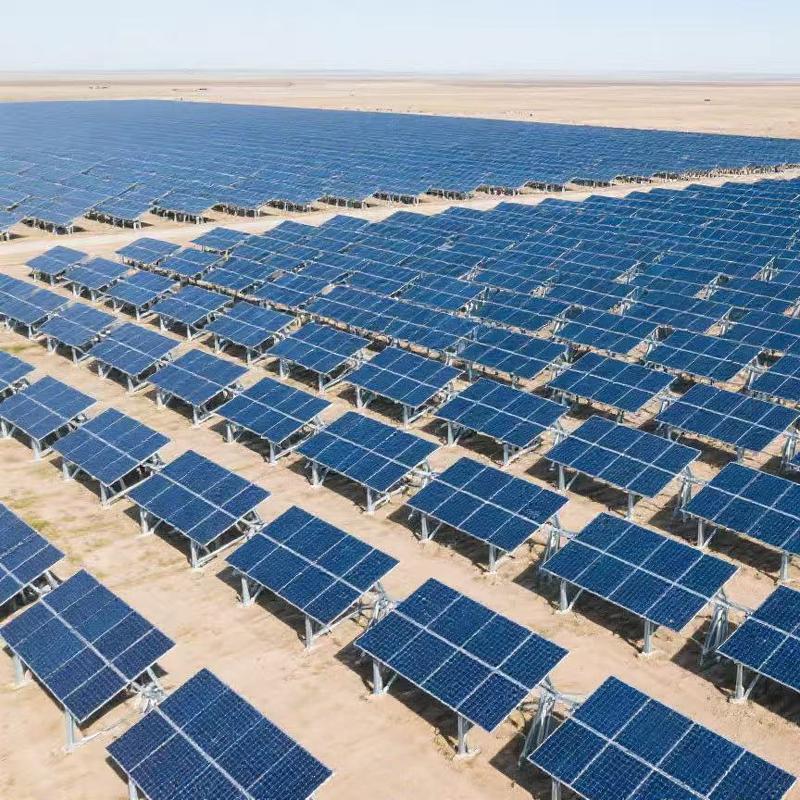 Hot-Dip Galvanized Steel Ground Solar Mounting Brackets for Large-Scale and Utility-Scale PV Power Plant