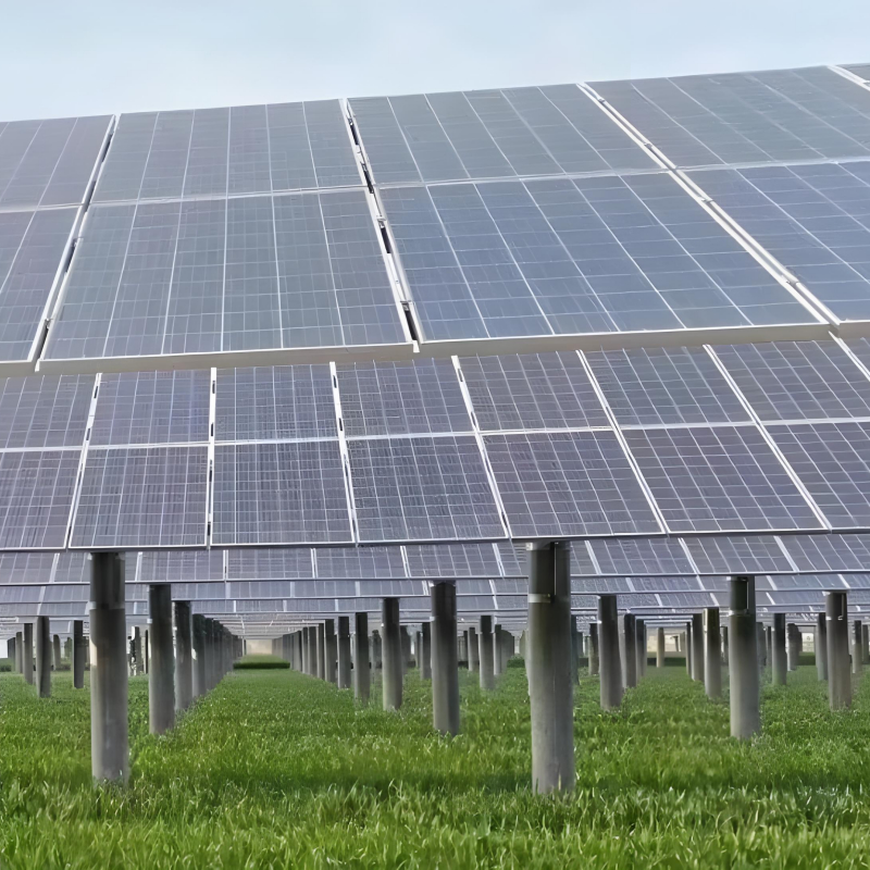 High Stability Aluminum 6005-T5 Ground Solar Mounting Brackets with 10-35 Degrees Adjustable Tilt