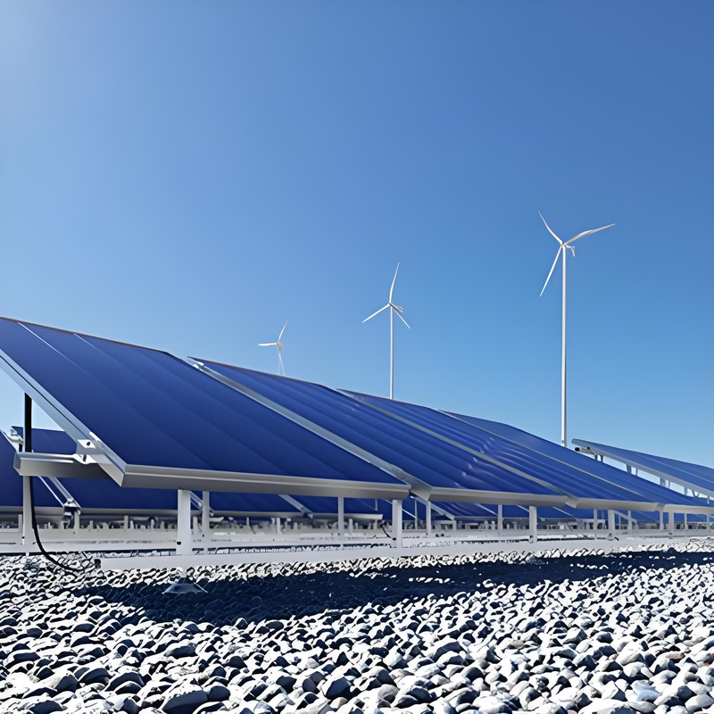 โครงยึดแผงโซลาร์เซลล์แบบติดตั้งบนพื้นดินสำหรับโรงไฟฟ้าพลังงานแสงอาทิตย์ขนาดใหญ่และระดับสาธารณูปโภค พร้อมส่วนประกอบเหล็กเคลือบสังกะสีแบบจุ่มร้อน