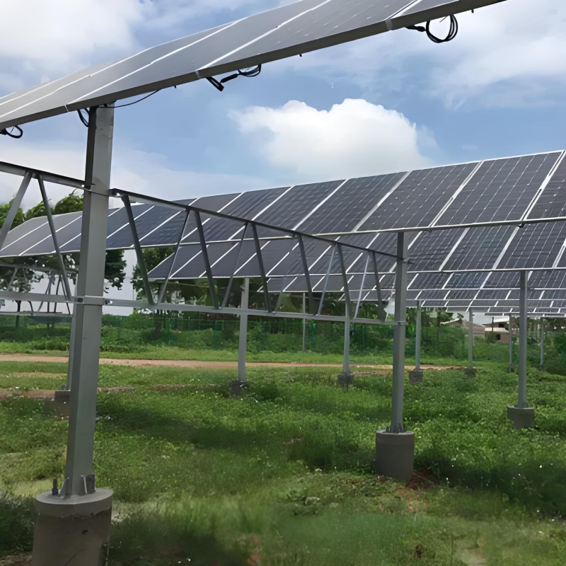 High Stability Aluminum 6005-T5 Ground Solar Mounting Brackets with 10-35 Degrees Adjustable Tilt